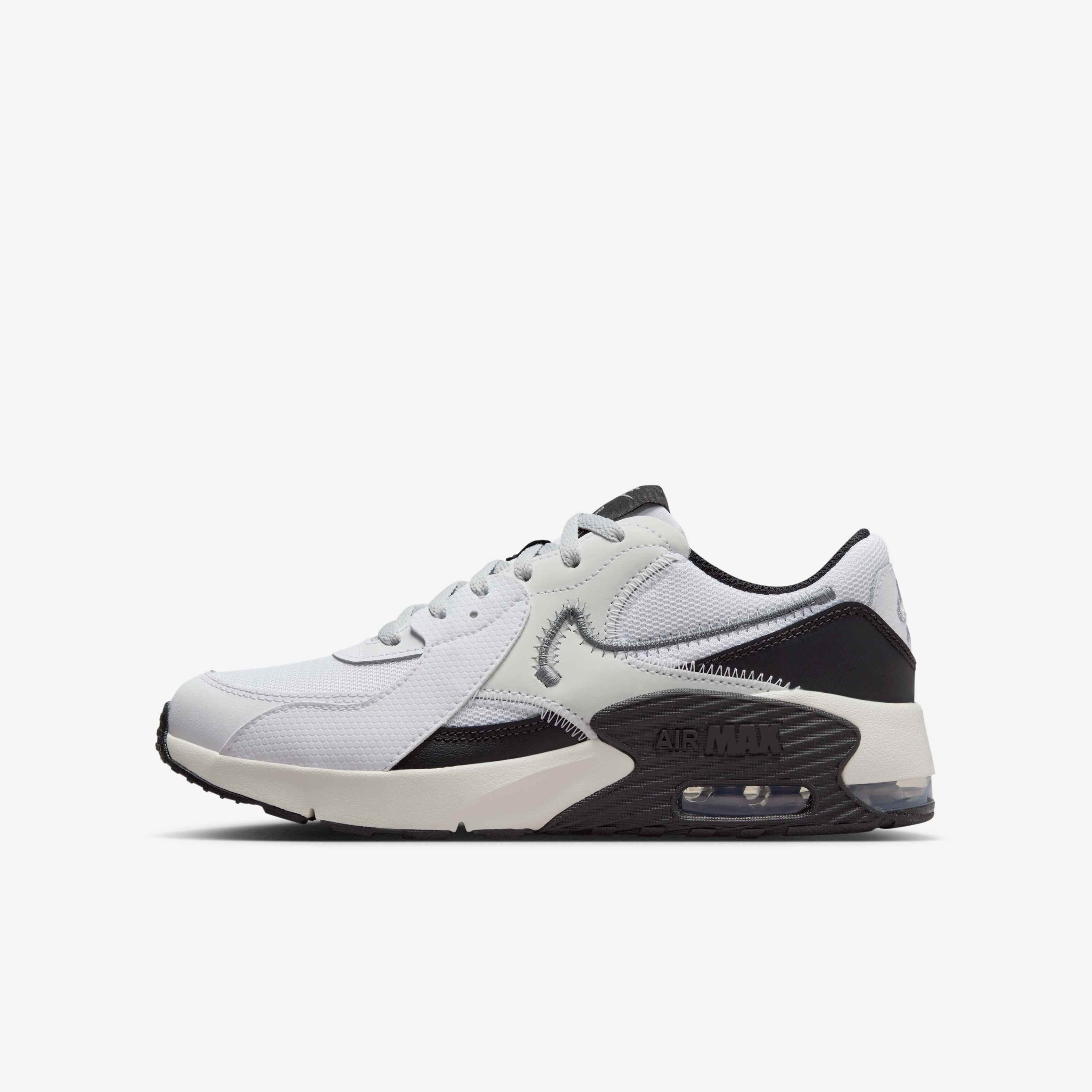 Buy Nike Air Max Excee Older Kids Shoes White Metallic Cool Grey Black Sail Nike UAE Official