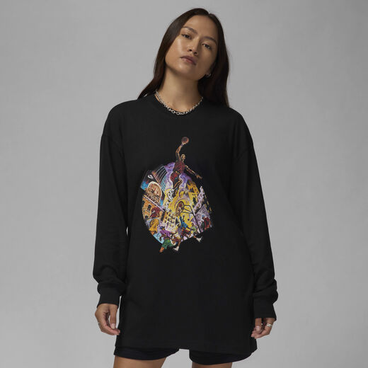 T-Shirts & Tops-Jordan, Jordan, Women's Oversized Long-Sleeve T-Shirt
