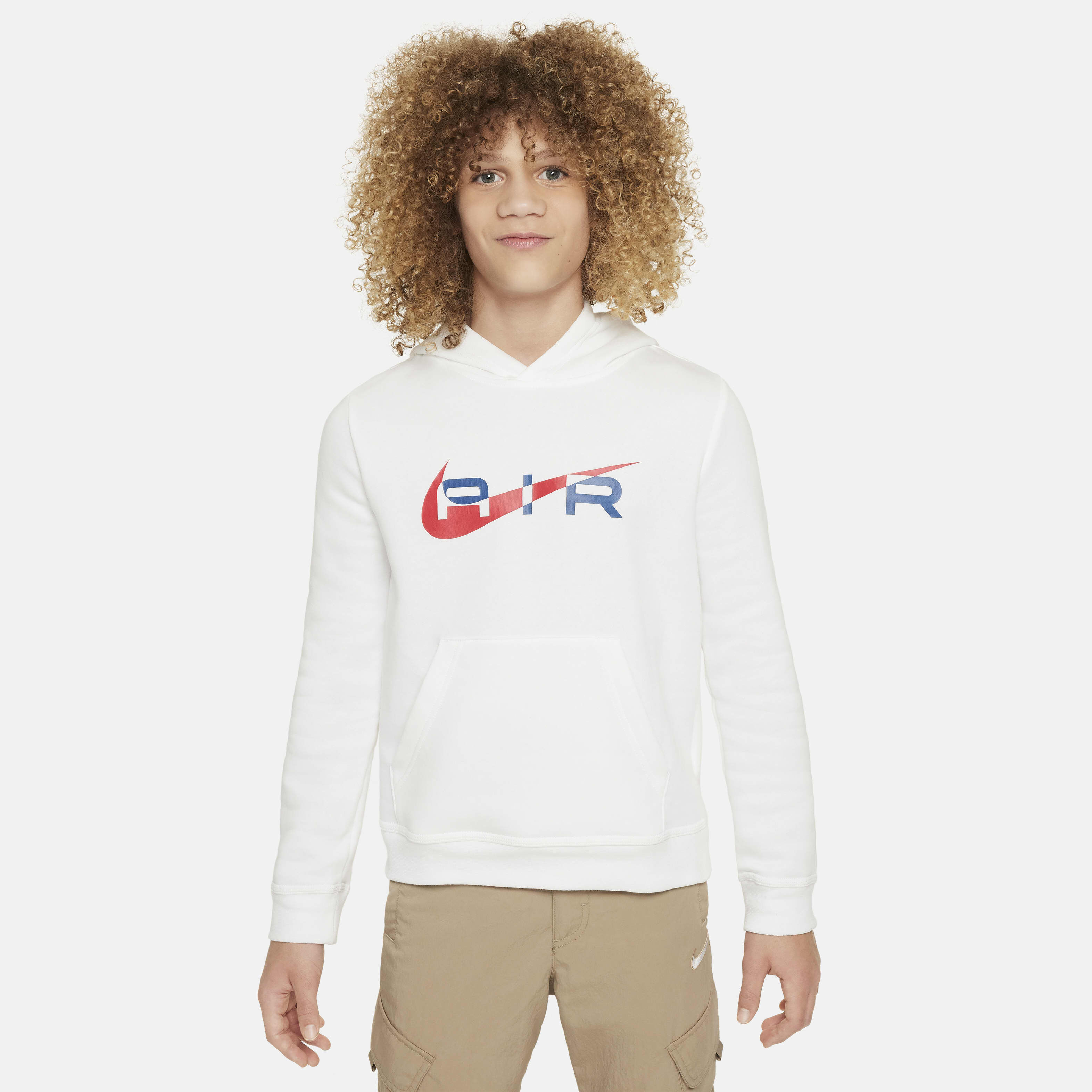 Youth white nike sweatshirt top