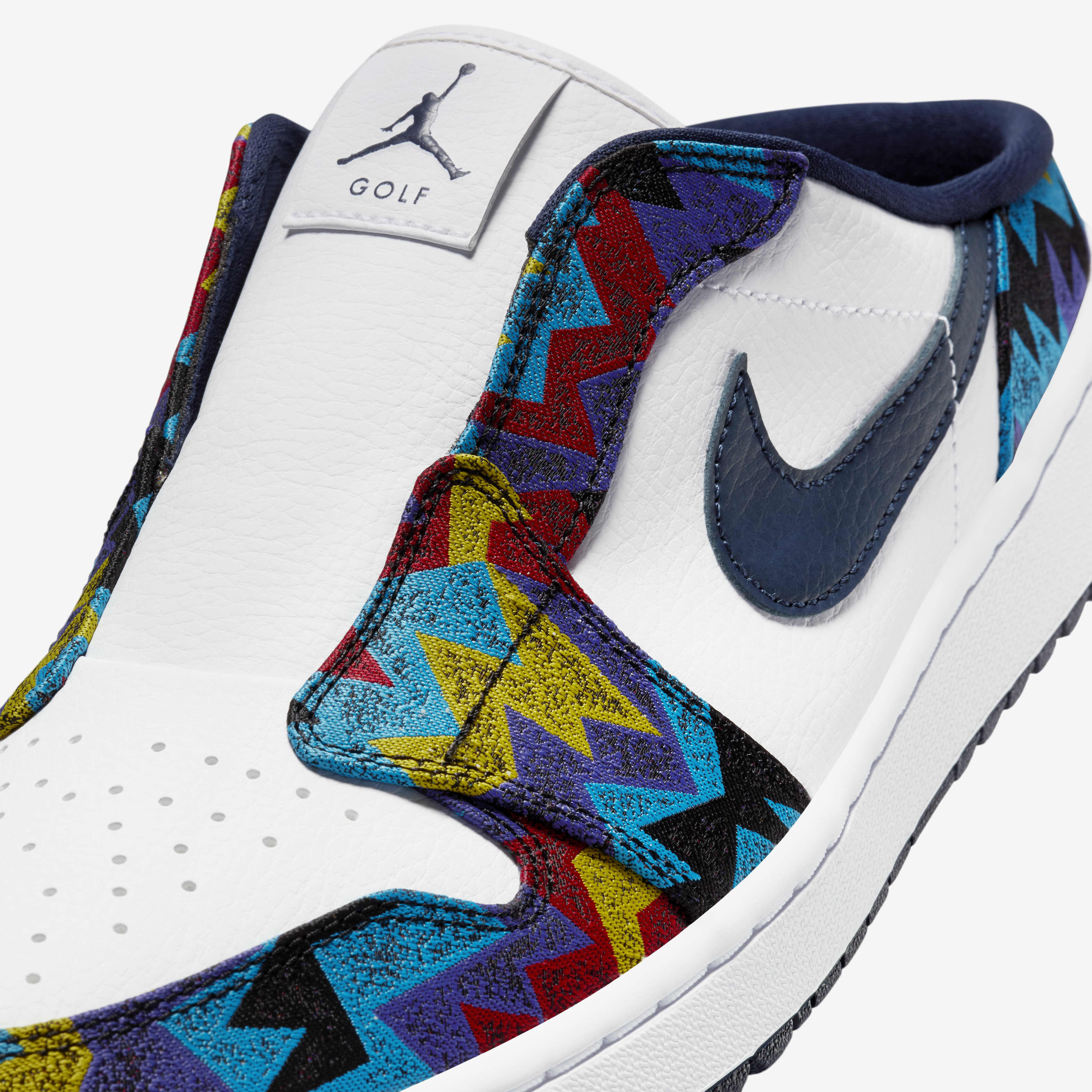 Buy Air Jordan Mule Golf Shoes - White/Speed Yellow/University Red/Obsidian  | Nike UAE Official