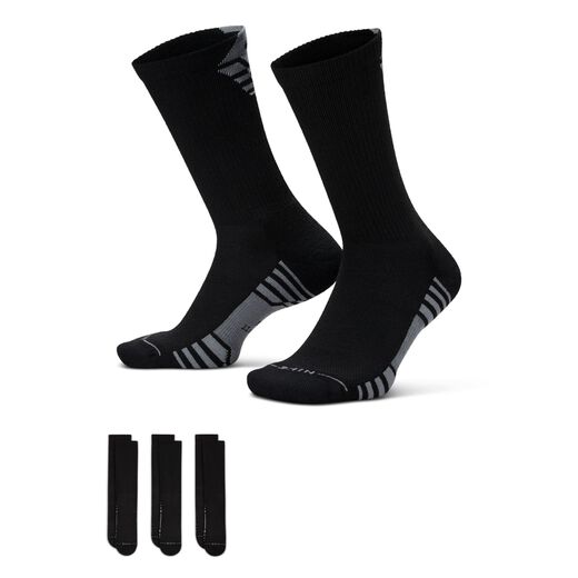 Men's Crew Socks-Nike, Nike Everyday Elevated Sport, Crew Socks (3 Pairs)