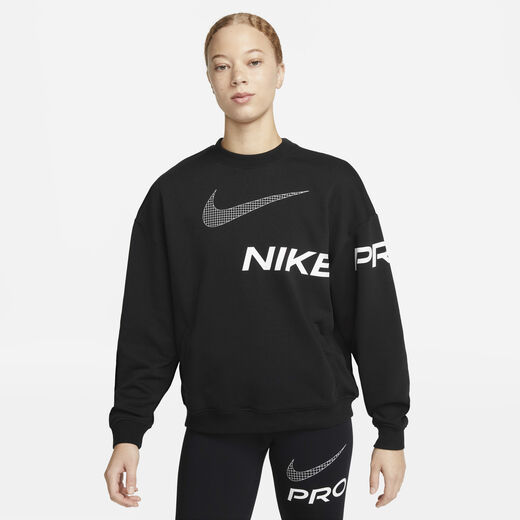 Nike Women - Hoodies & Sweatshirts-Nike, Nike Dri-FIT Get Fit, Women's French Terry Graphic Crew-Neck Sweatshirt