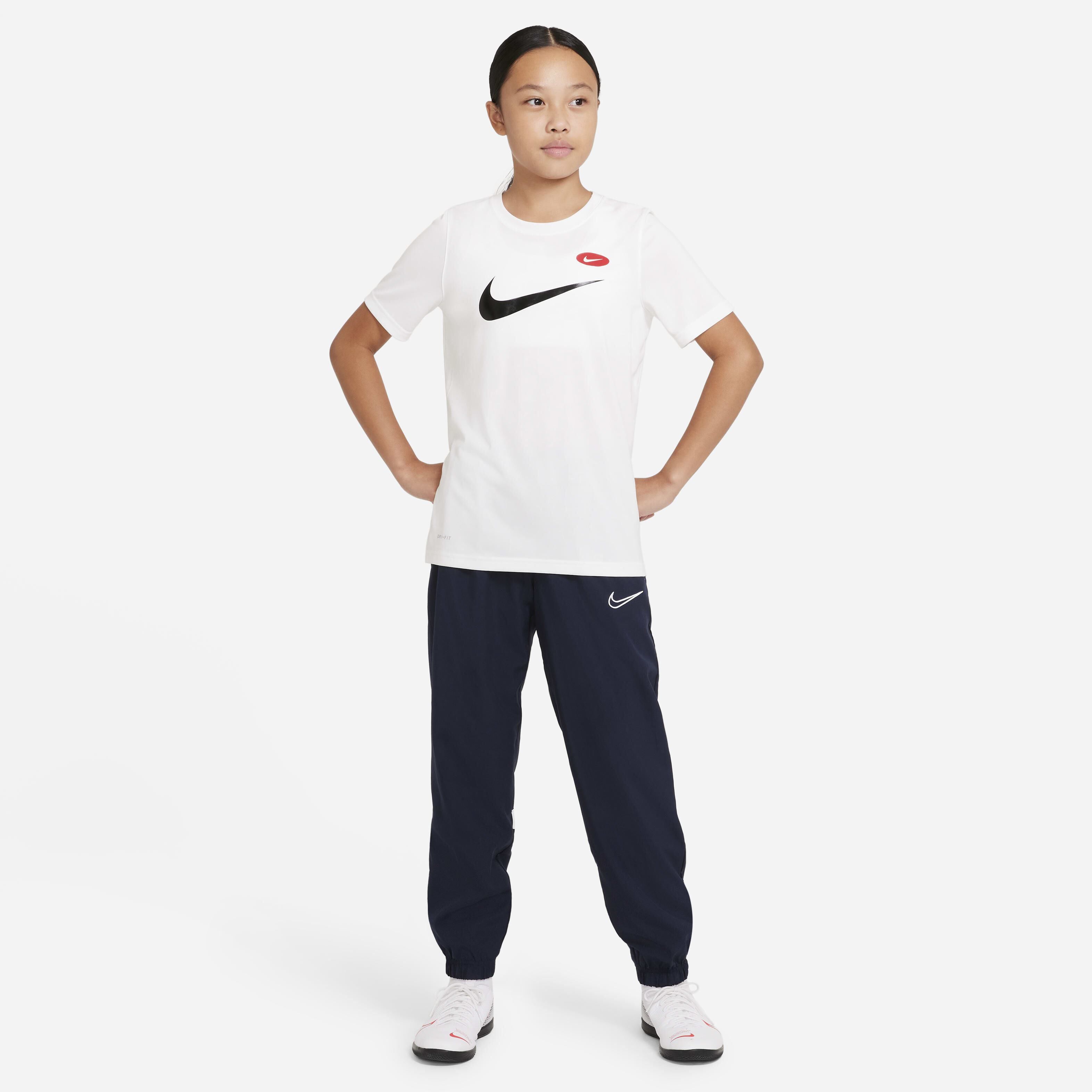 Buy Nike Dri FIT Academy Older Kids Woven Football Tracksuit Bottoms Obsidian White White White Nike UAE Official