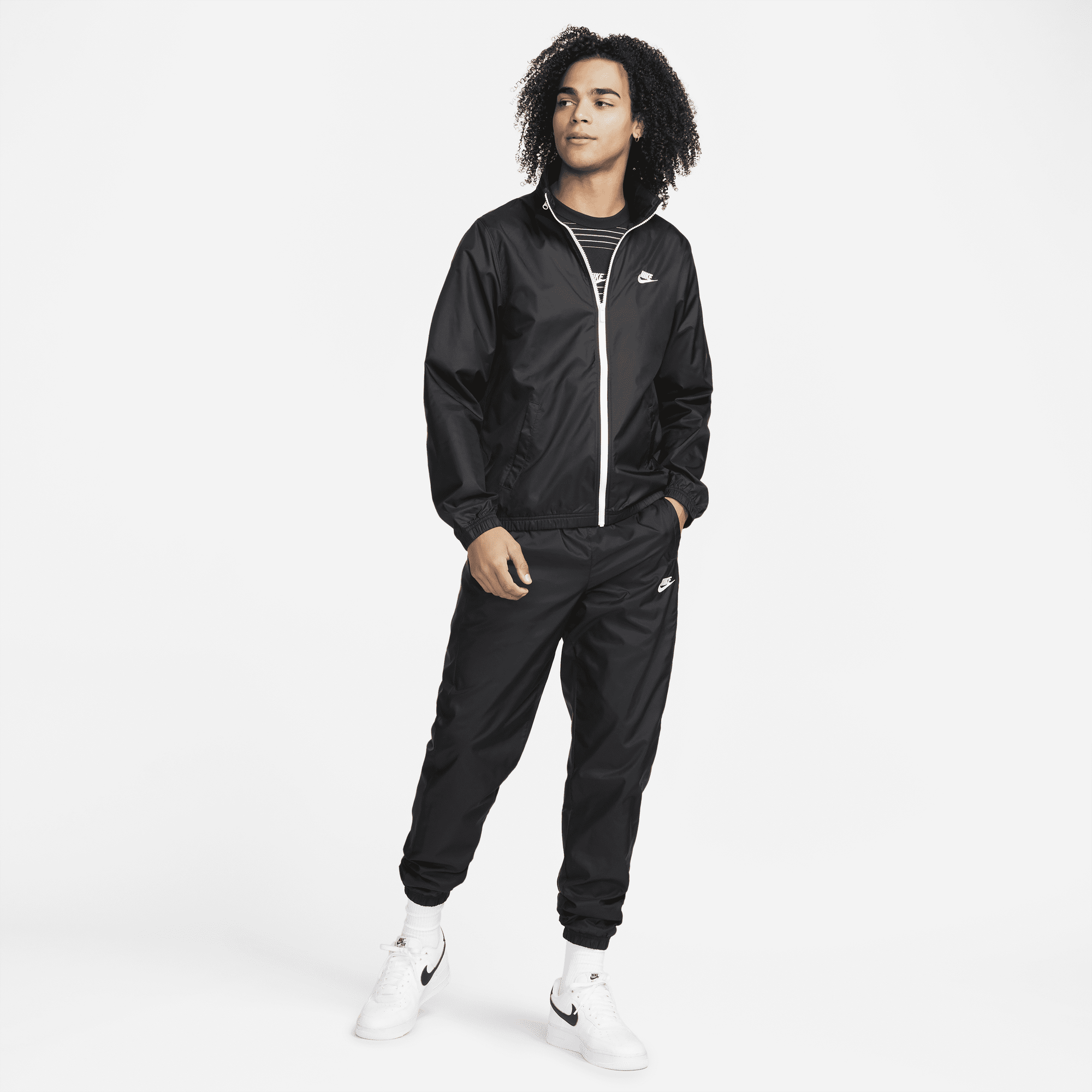 Nike hooded woven tracksuit online