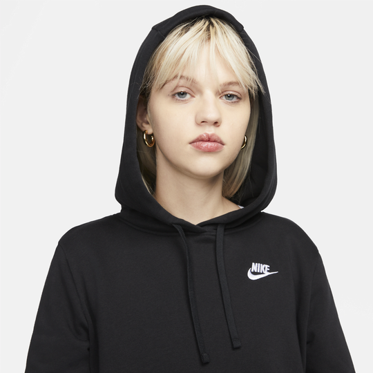 Black nike sales pullover hoodie women's