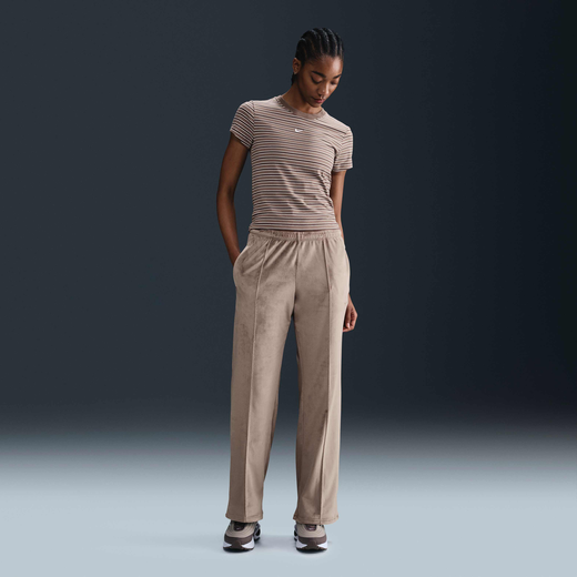 ★NIKE★W NSW CHILL KNIT MID RISE ベロアパンツ★追跡可 NIKE Sportswear Chill Knit Mid-Rise Velour Sweatpant HJ0922