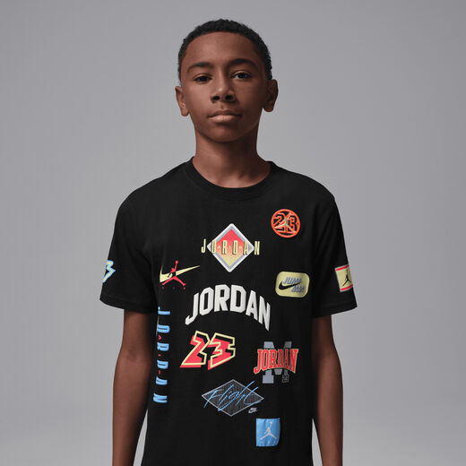 Kids' T-Shirts-JRDN, Jordan, Big Kids' Dynasty Patch T-Shirt