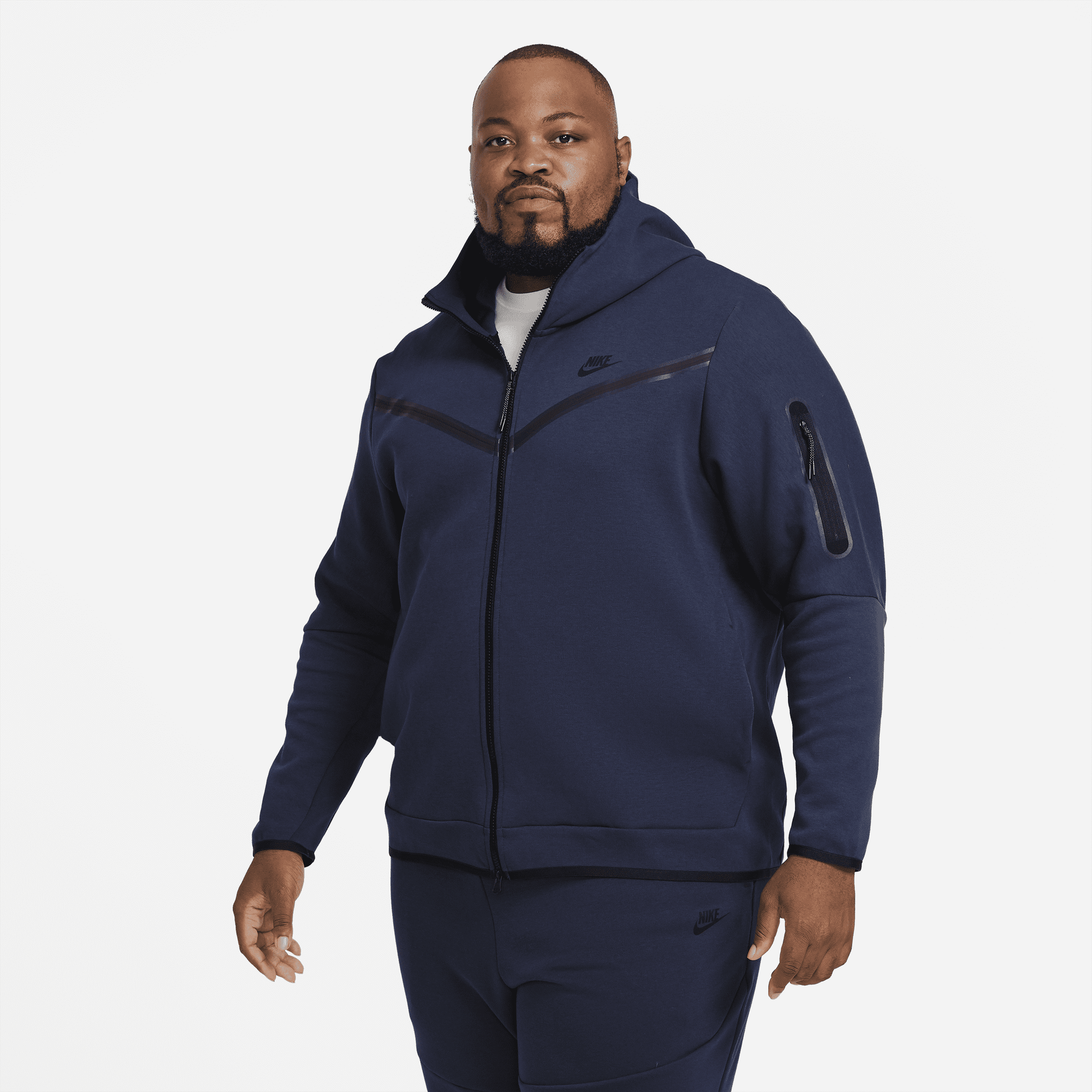 Men's nike tech fleece navy blue sales