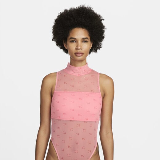 Sale for Women-Nike, Nike Air, Women's Printed Mock-Neck Bodysuit