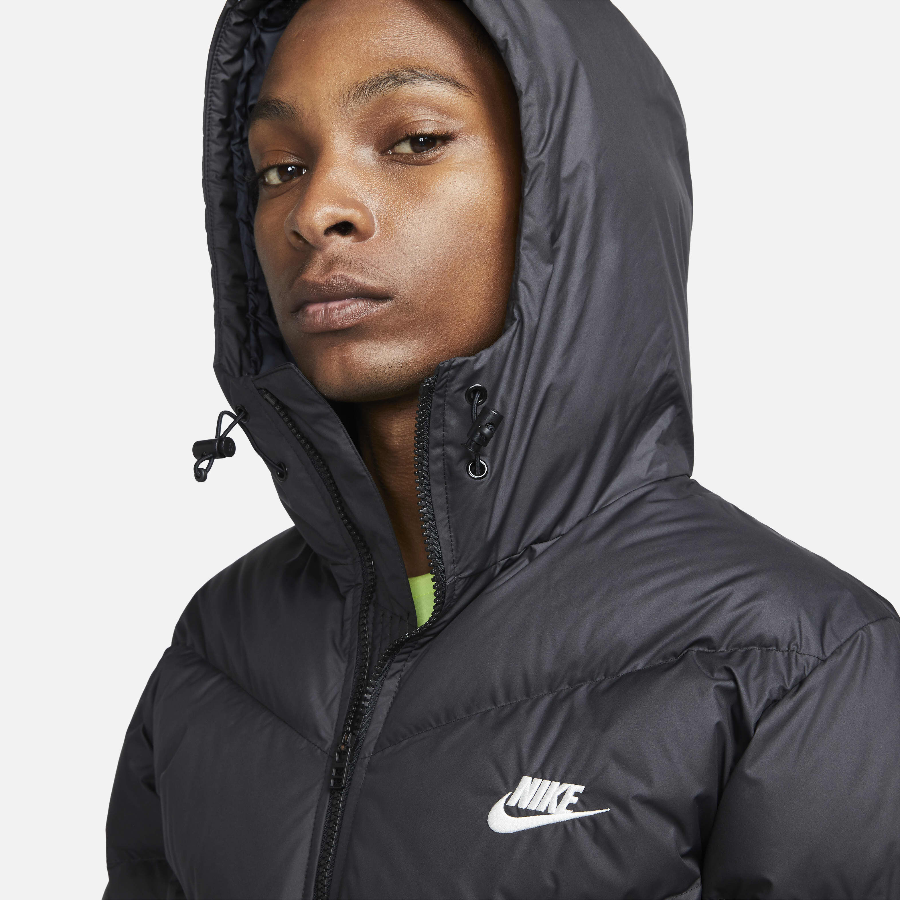 Buy Nike Windrunner PrimaLoft Men s Storm FIT Hooded Puffer Jacket Black Black Sail Nike UAE Official
