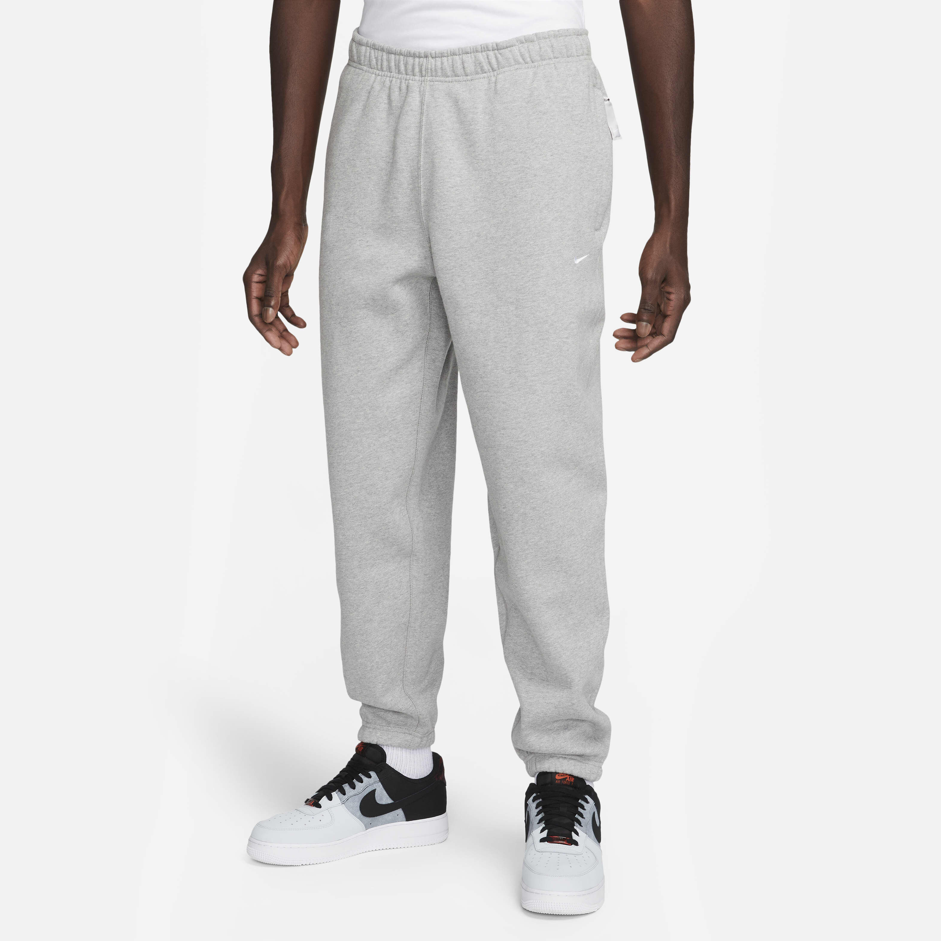 Gray nike fleece sweatpants deals