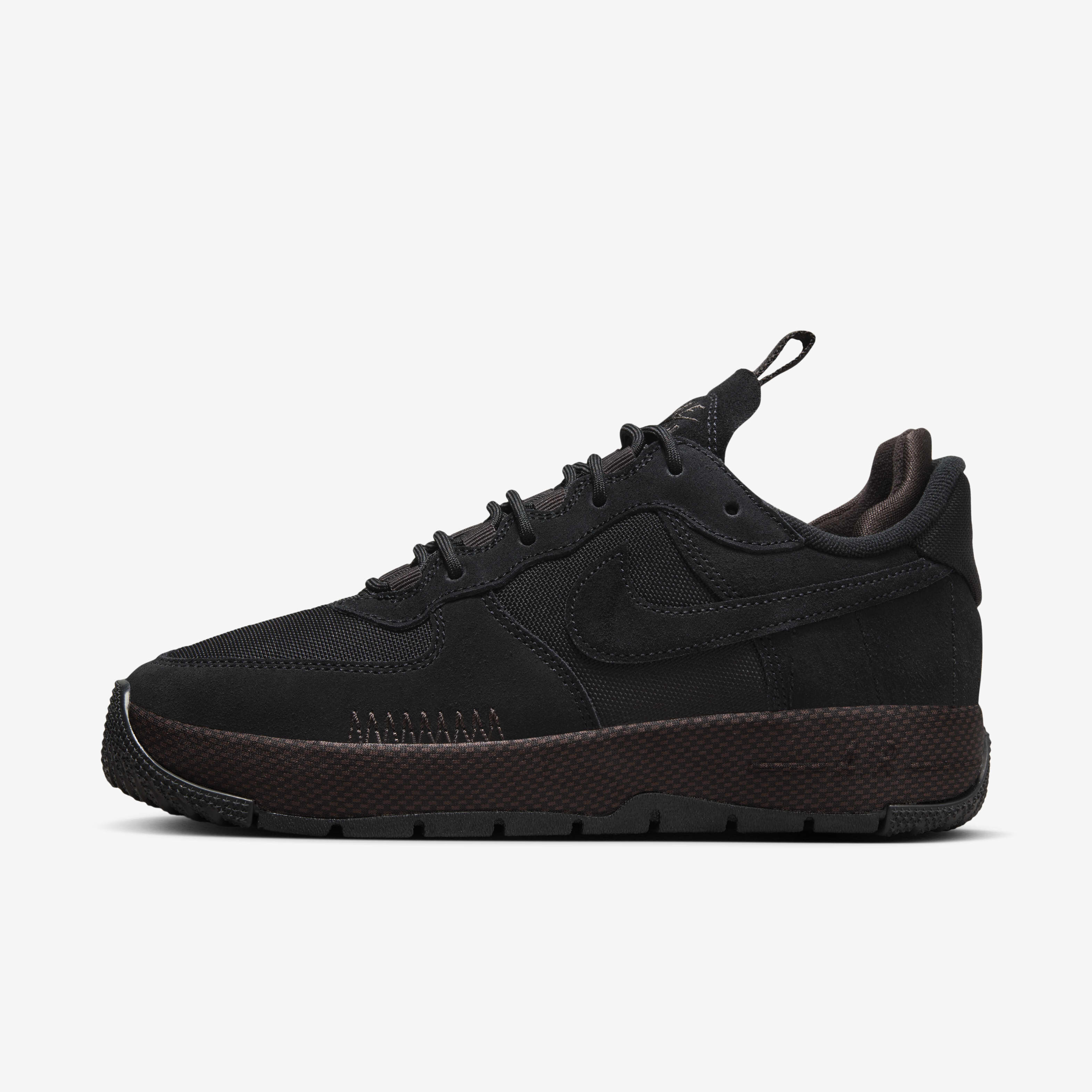 Suede black air force ones top