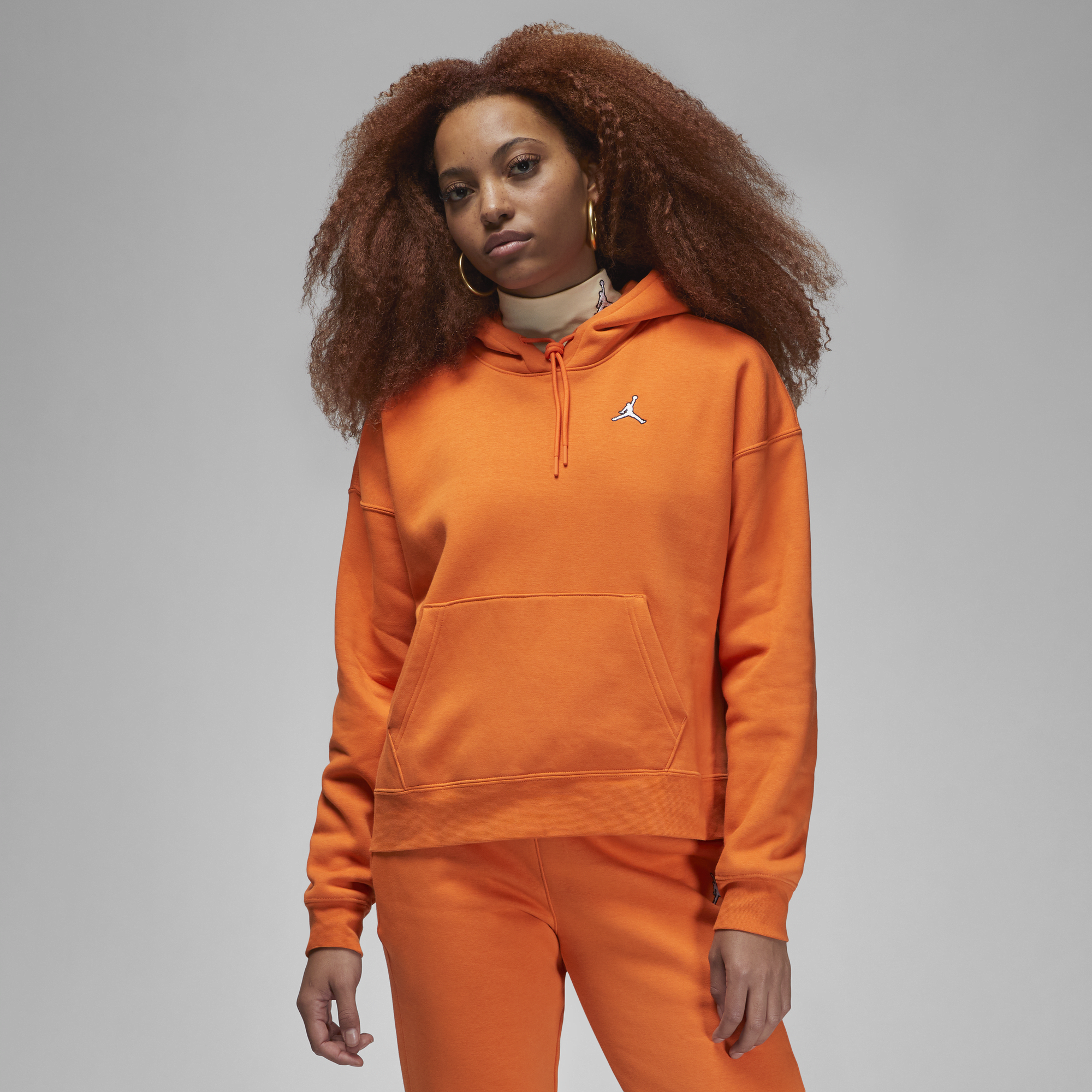 Orange nike 2025 hoodie womens