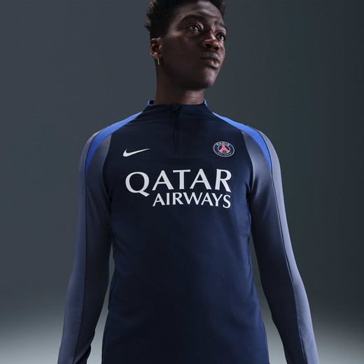 Men's Long Sleeves Shirts-Nike, Paris Saint-Germain Strike, Men's Nike Dri-FIT Football Drill Top Men's Long Sleeves Shirts-Nike, Paris Saint-Germain Strike, Men's Nike Dri-FIT Football Drill Top