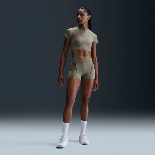 شورتات-نايكي, نايكي برو, شورت الدراجة بخصر متوسط للنساء - 3 إنش