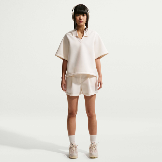 Women's Clothing-Nike, Nike Pre-Game Fleece, Women's Loose Mid-Rise Tailored Shorts