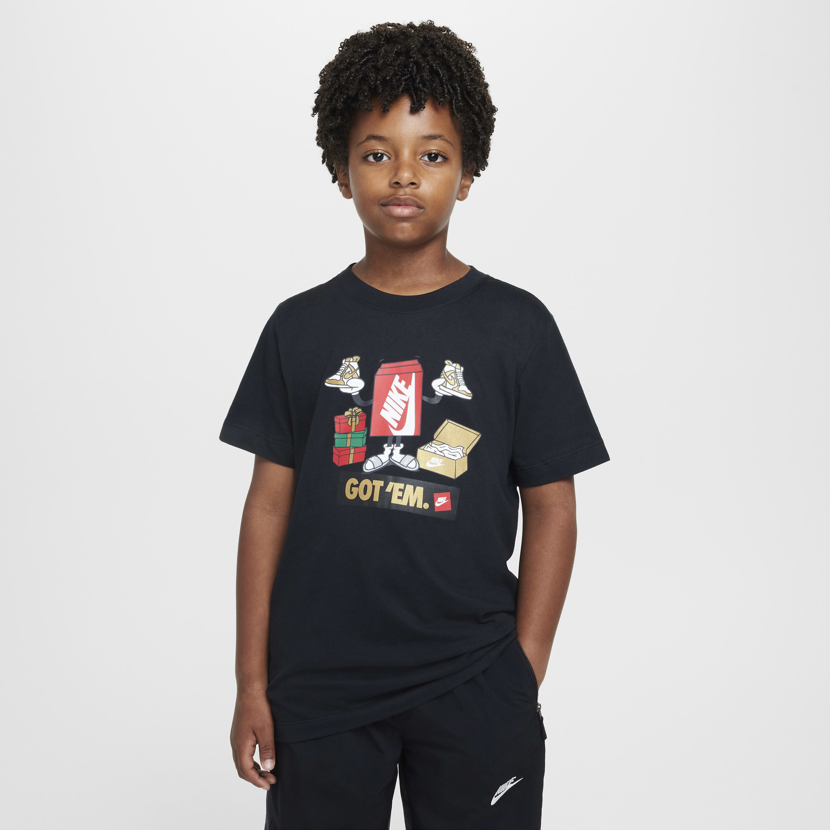 Buy Nike Sportswear Older Kids T Shirt Black Nike UAE Official