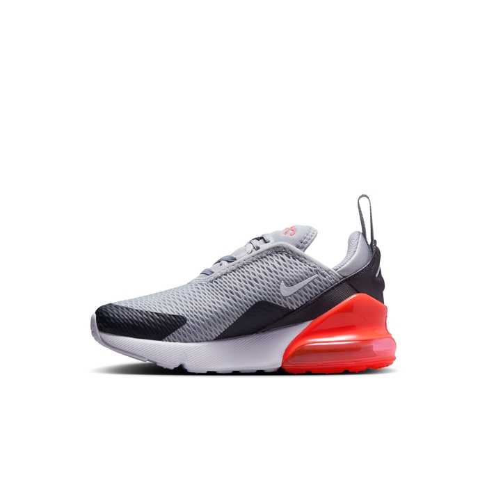 Buy Nike Air Max 270 Younger Kids Shoe Wolf Grey Anthracite Bright Crimson White Nike UAE Official