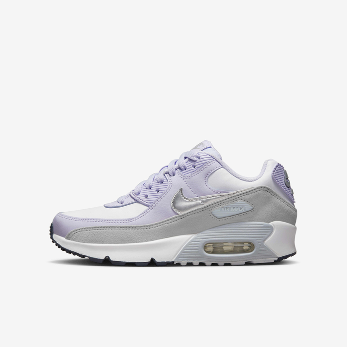 Buy Nike Air Max 90 LTR Older Kids' Shoes White/Violet Frost