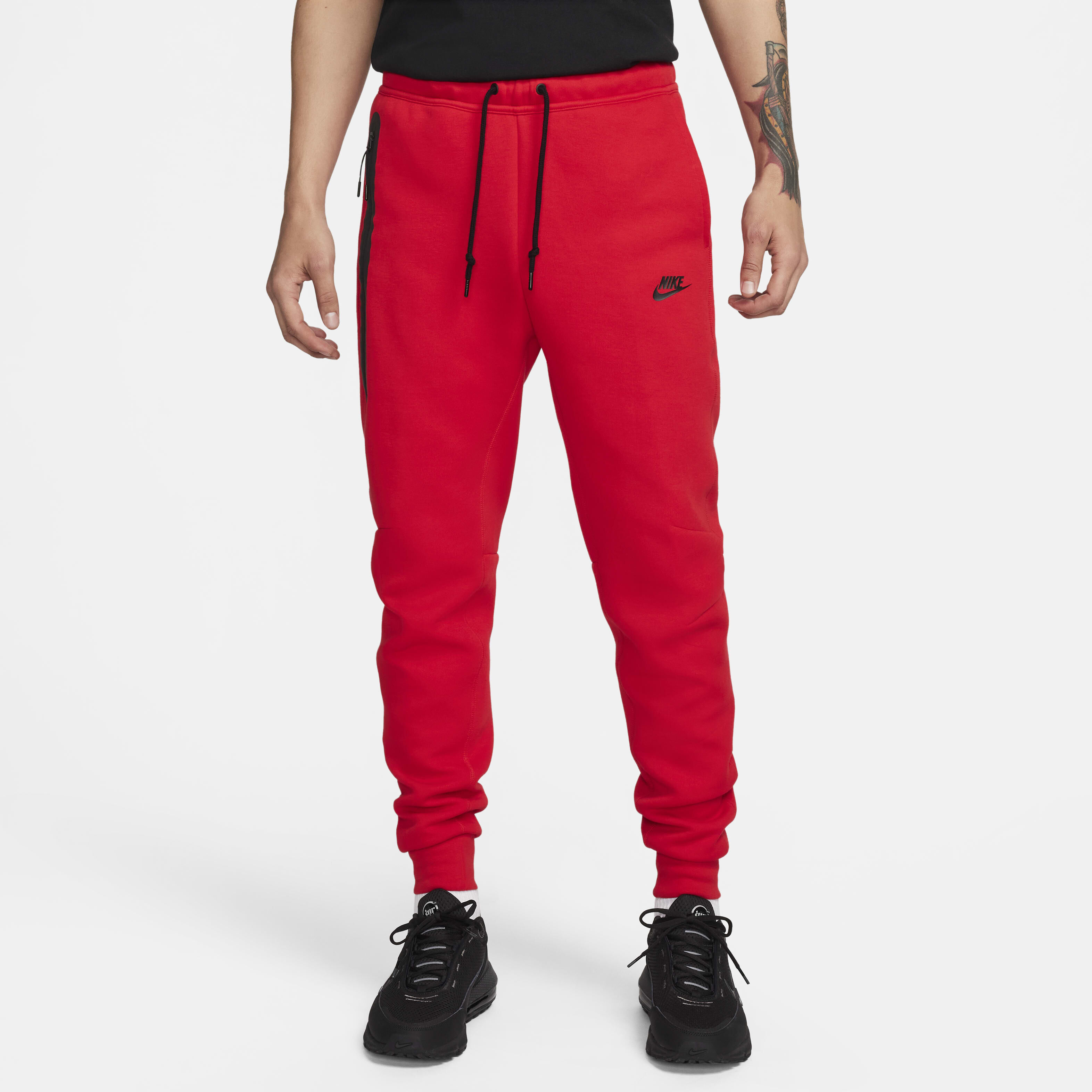 Joggers red and black online