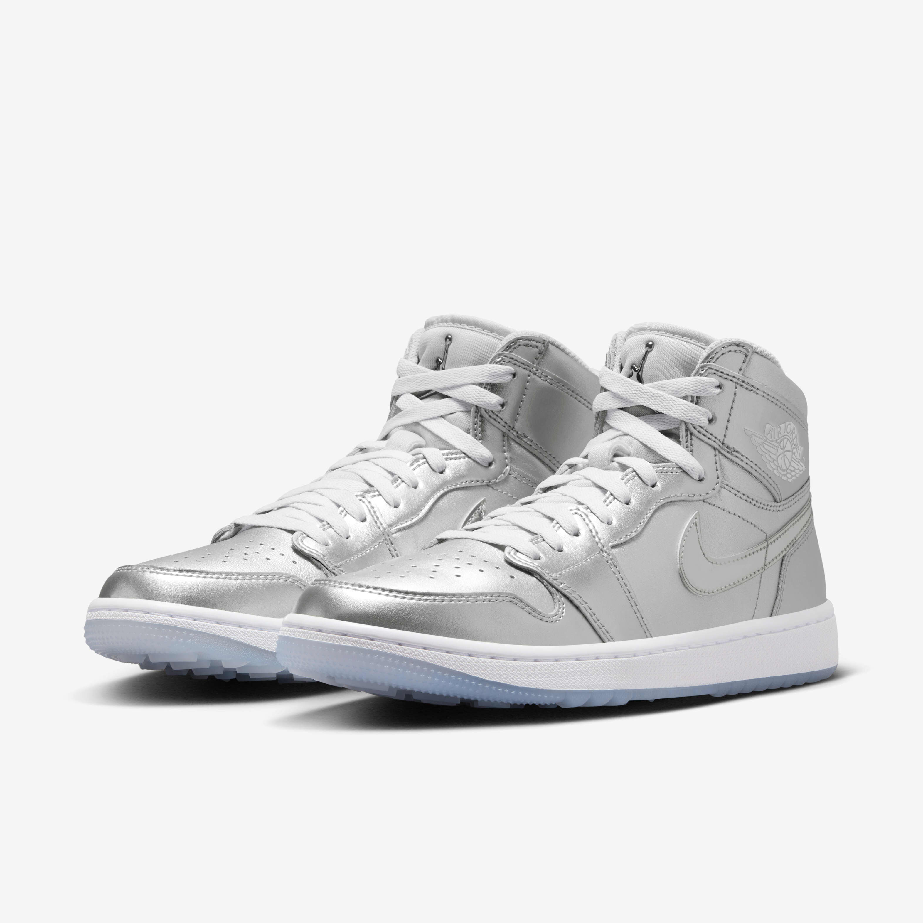 Buy Air Jordan 1 High G NRG Men s Golf Shoes Metallic Silver Photon Dust White Metallic Silver Nike UAE Official