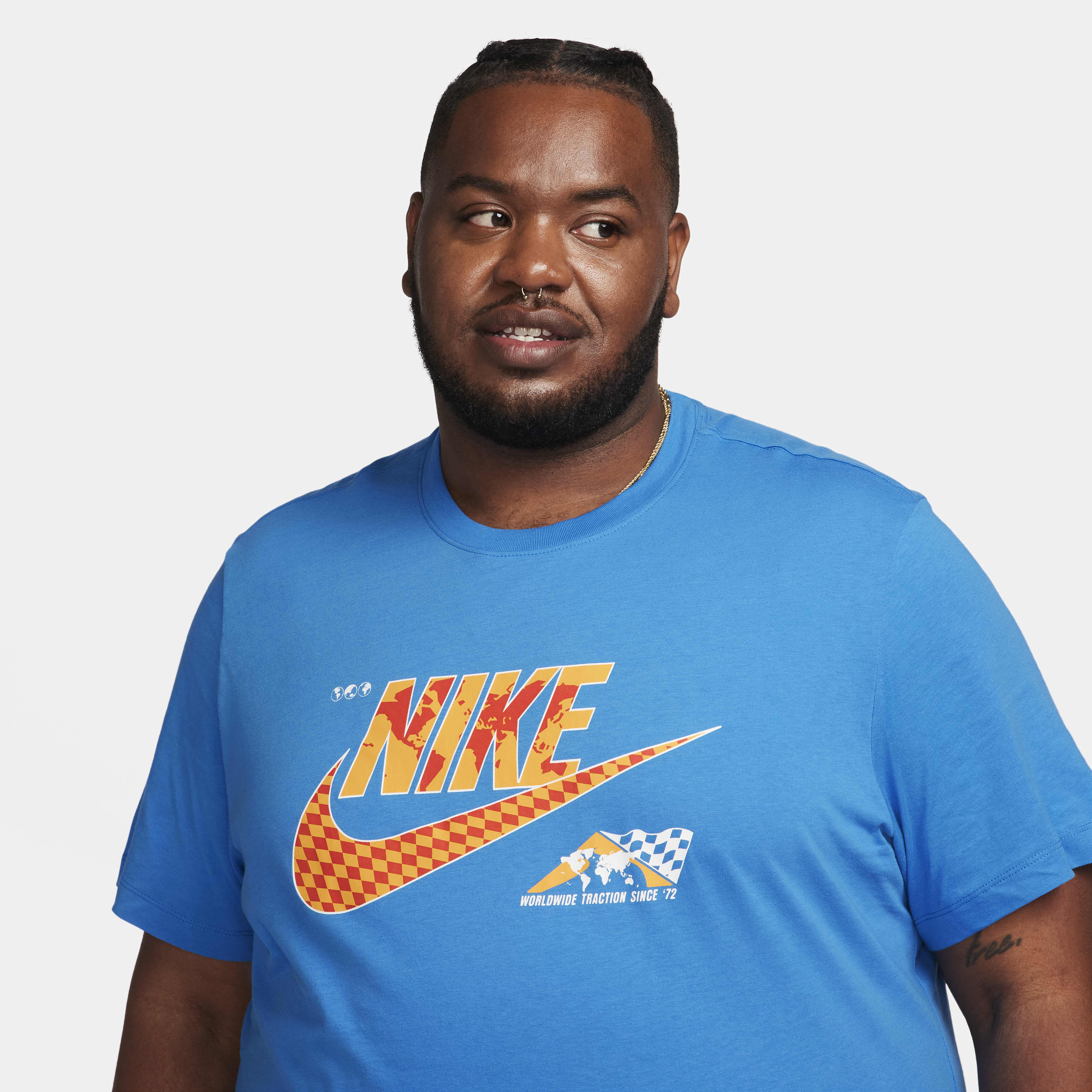 NIKE ナポリ 99-00 シーズン 青 Vネックシャツ イギリス製　XL ナイキ NIKE COOPERSTOWN LOGO SHORT SLEEVE COTTON TEE N199