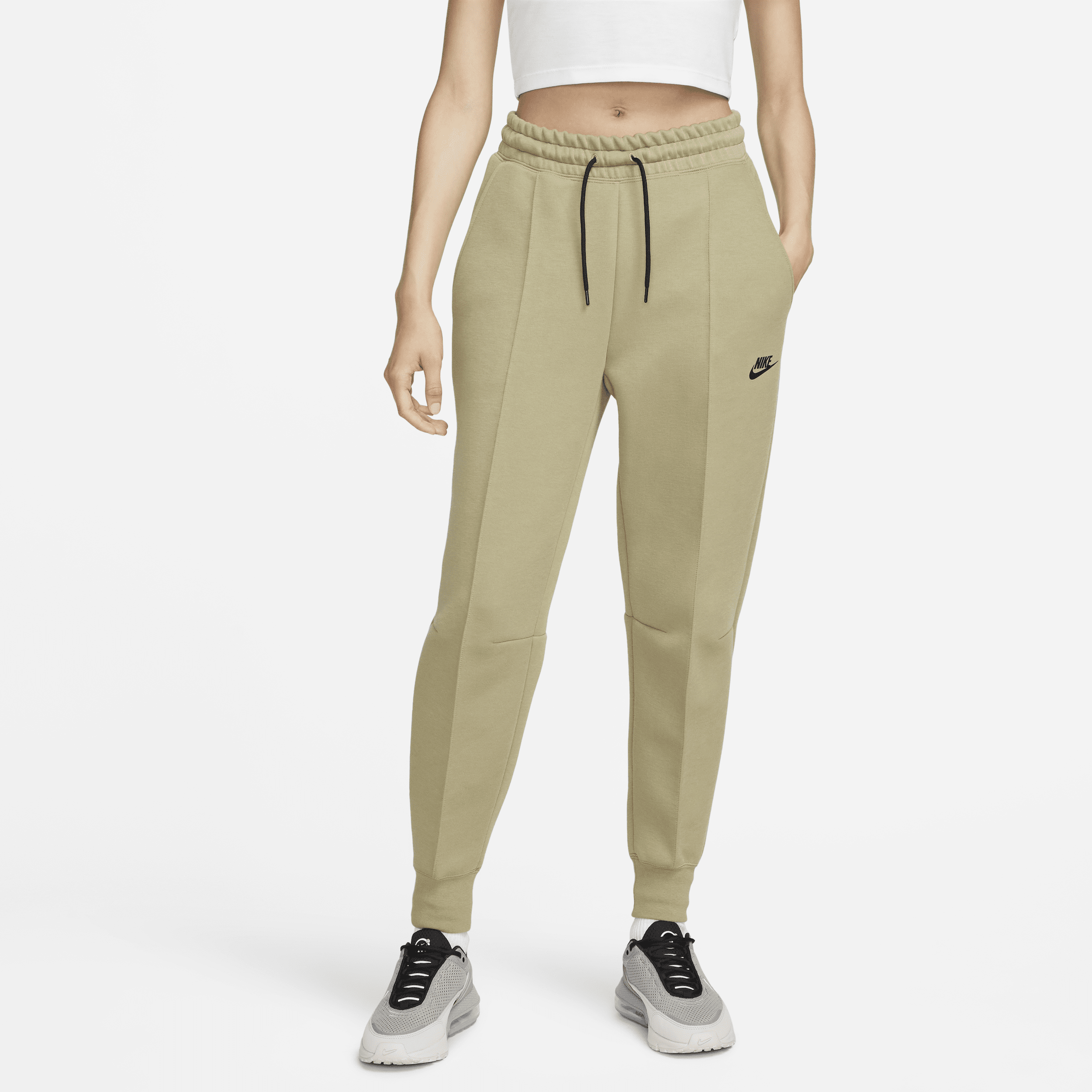 Shop Sportswear Tech Fleece Women s Mid Rise Joggers Nike UAE