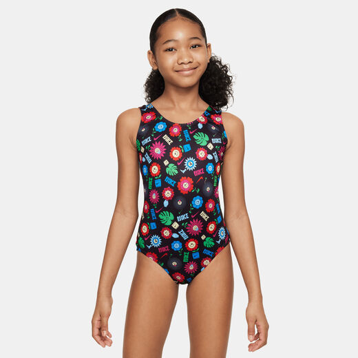 Swimsuits-Nike Swim, Nike Swim Garden Party, Girls' U-Back 1-Piece Swimsuit