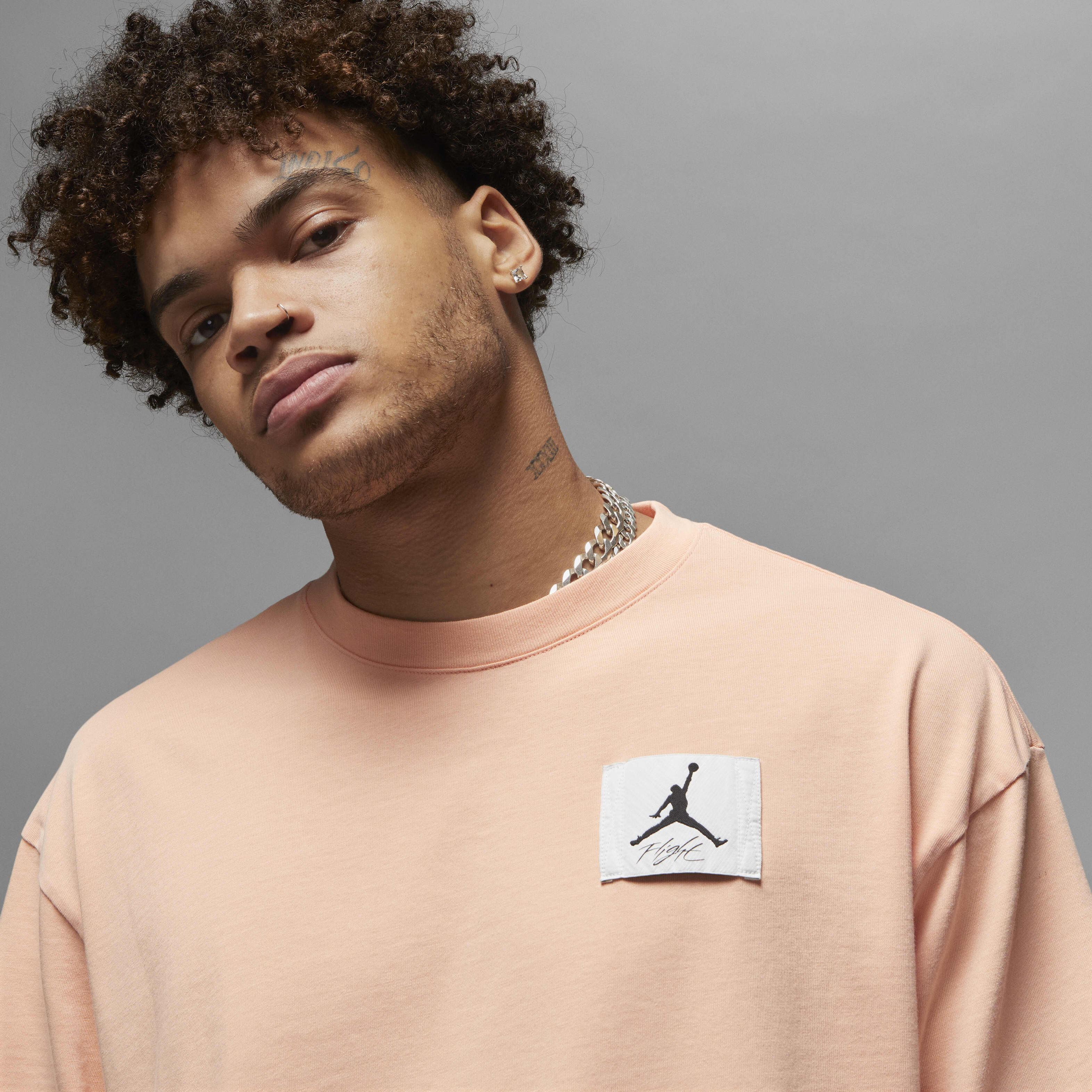 Buy Jordan Flight Essentials Men's Oversized T-Shirt - Sunset Haze ...