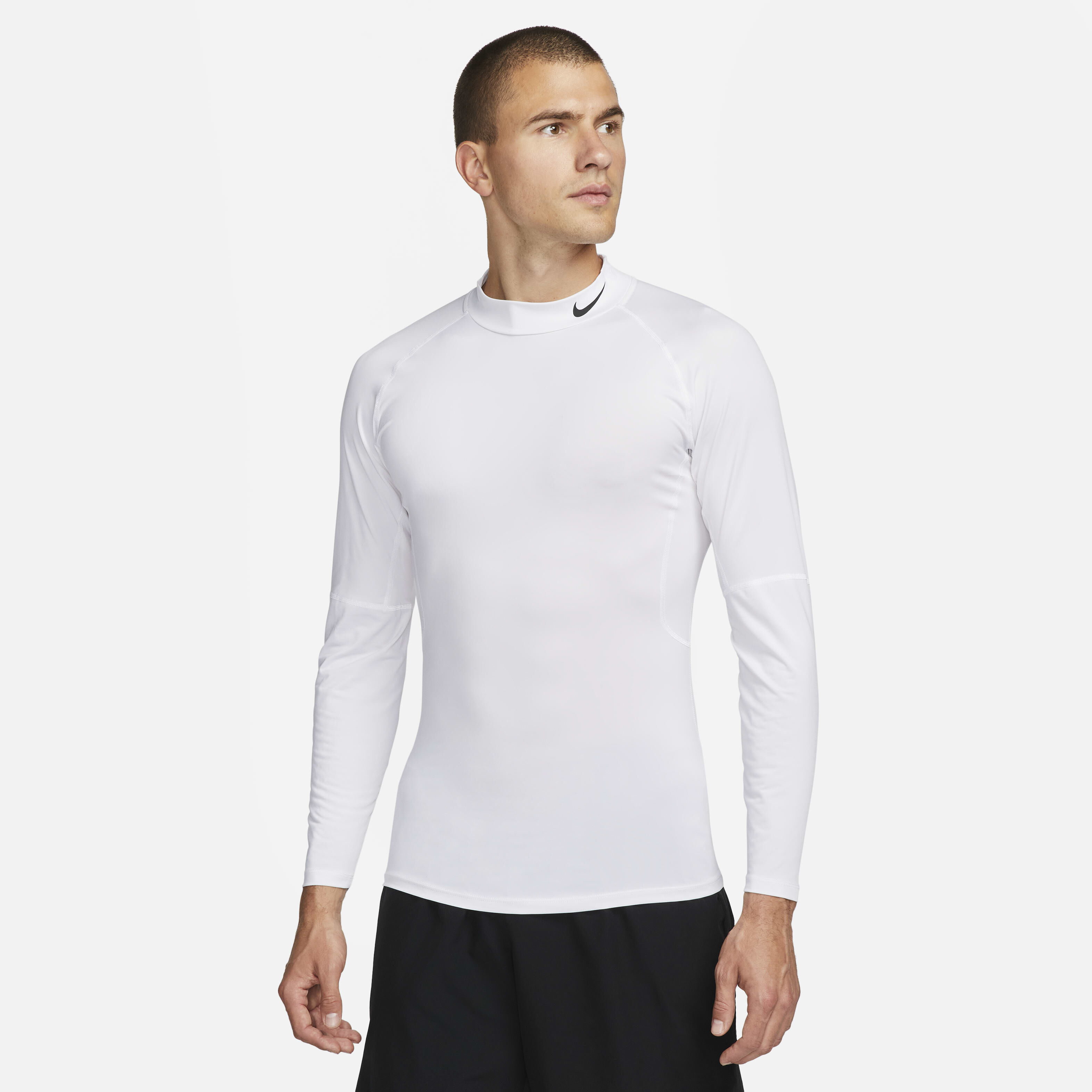 Buy Nike Pro Men s Dri FIT Fitness Mock Neck Long Sleeve Top Nike UAE Official
