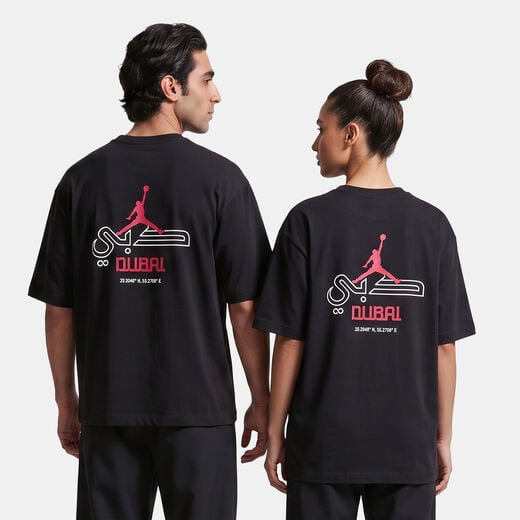 Women's Graphic T Shirts Sale-JRDN, Jordan Core - Dubai Coordinates, T-Shirt