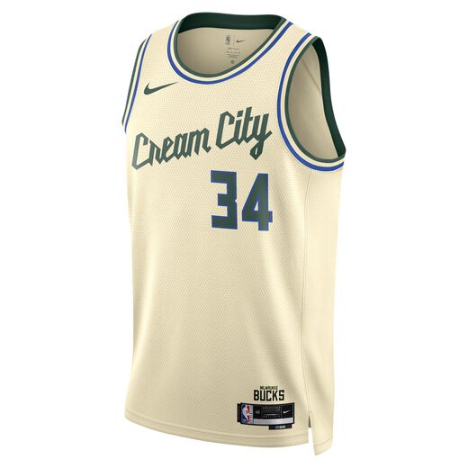 Basketball-Nike, Giannis Antetokounmpo Milwaukee Bucks City Edition, Men's Nike NBA Swingman Jersey