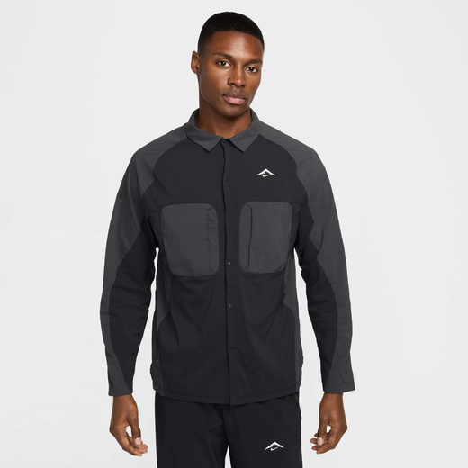 Men's Shirt Jackets-Nike, Nike Trail, Men's Dri-FIT ADV UV Running Shirt Jacket