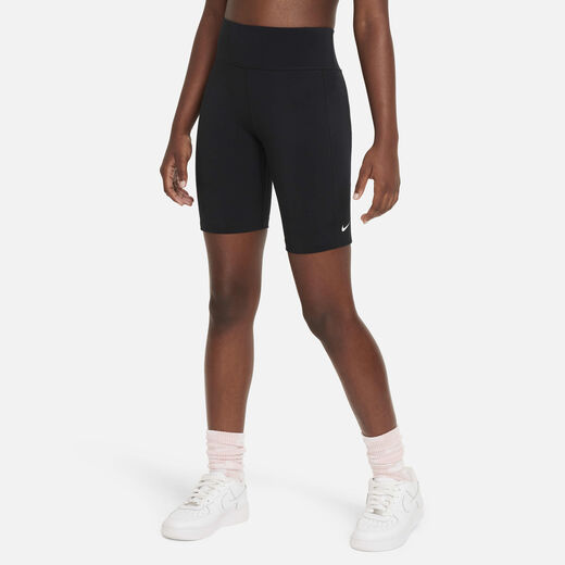 Shorts-Nike, Nike One Leak Protection: Period, Older Kids' (Girls') High-Waisted 18cm (approx.) Biker Shorts