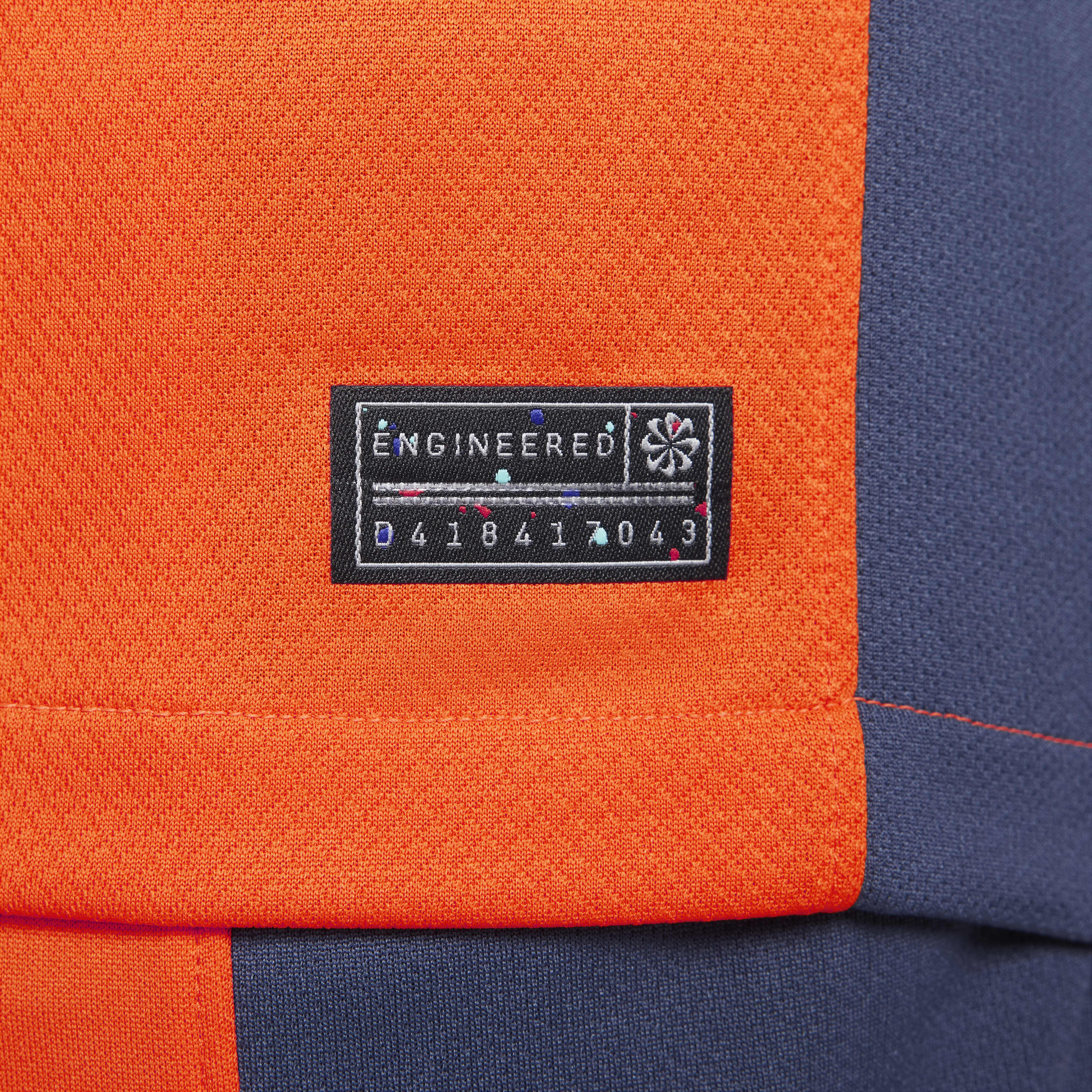Navy blue and orange nike shirt cheap
