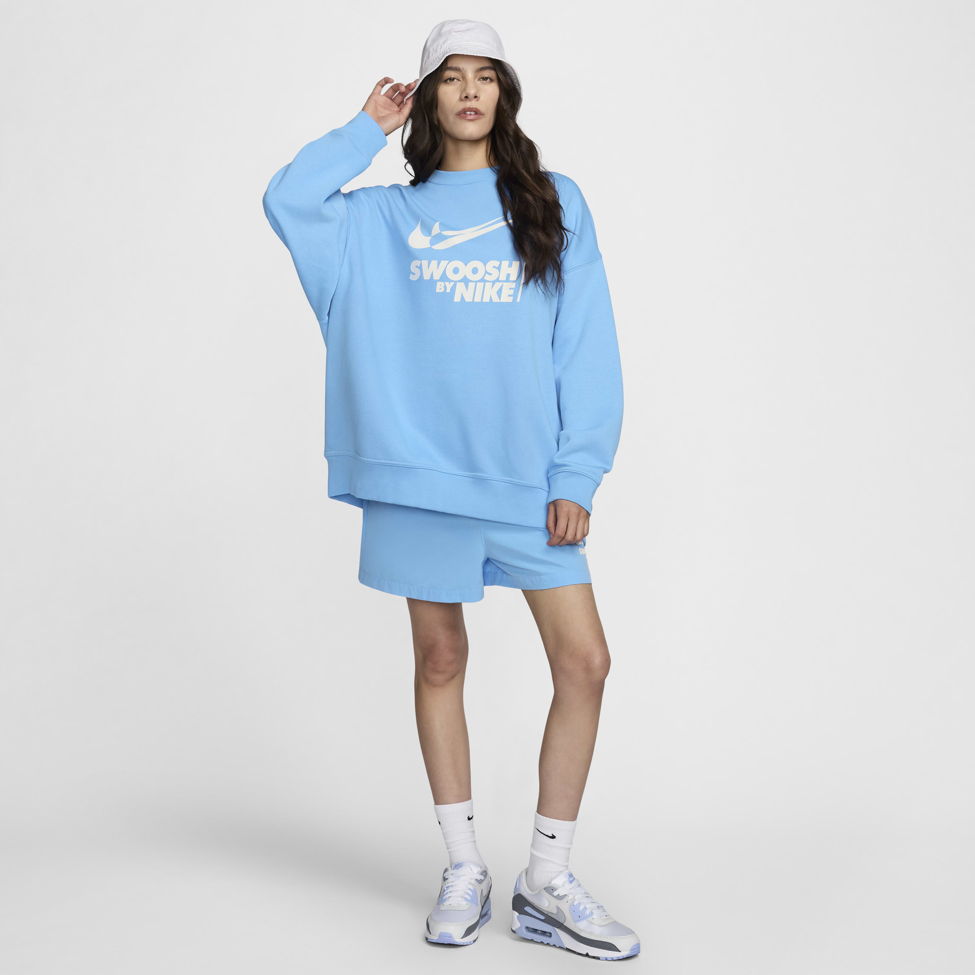 Buy Nike Sportswear Women s Oversized Fleece Crew Neck Sweatshirt Nike UAE Official