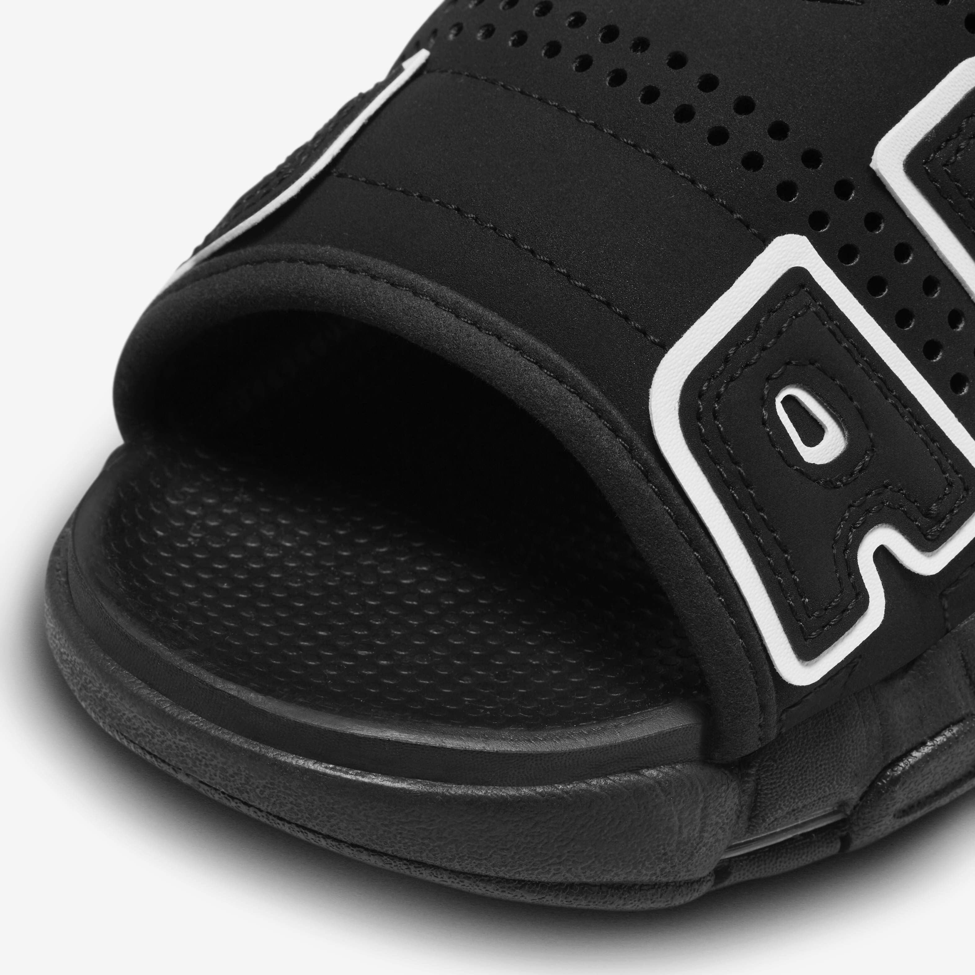 Buy Nike Air More Uptempo Men's Slides - Black/Black/Clear