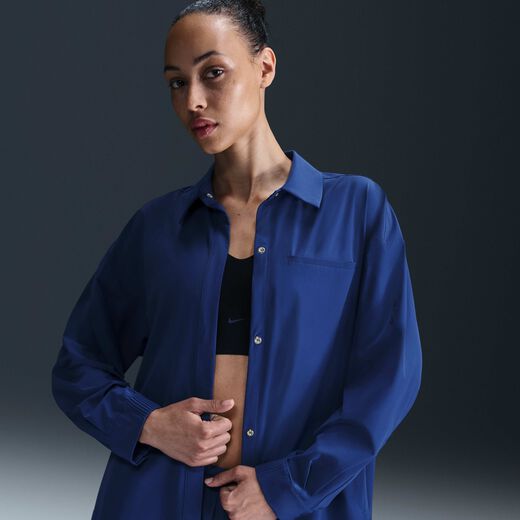 Everyday Tailored Comfort-Nike, Nike 24.7 PerfectStretch, Women's Dri-FIT Oversized Long-Sleeve Top