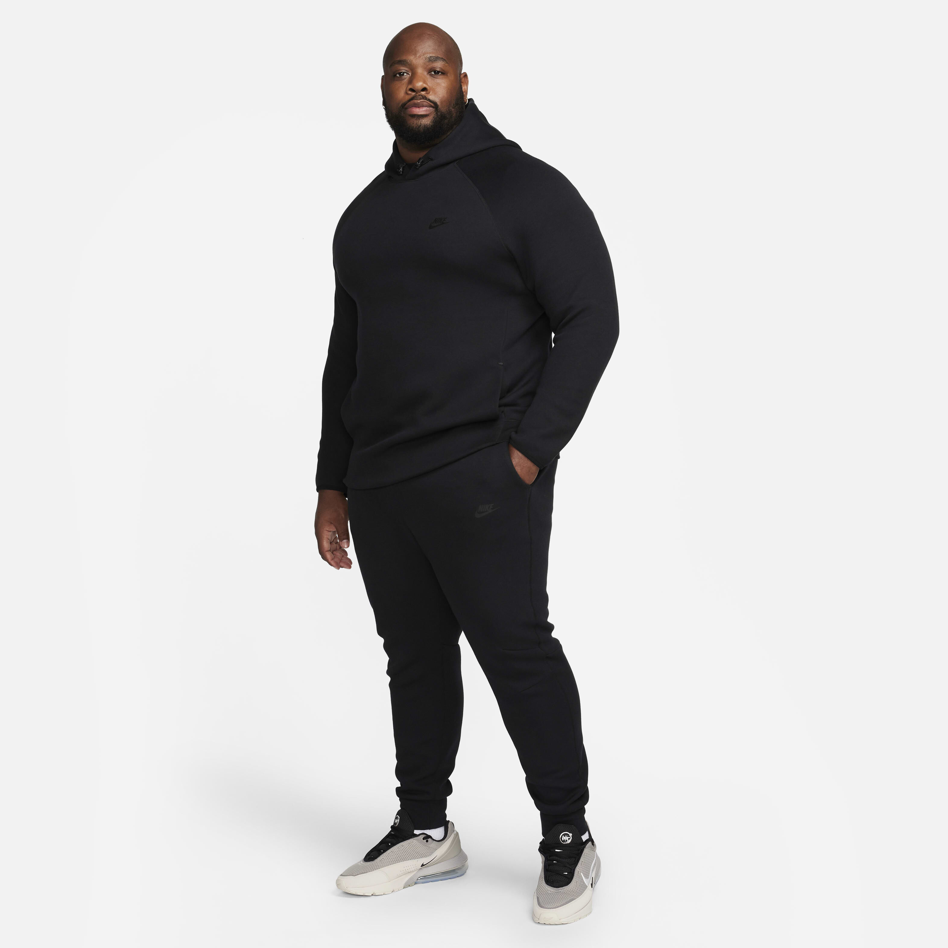 Buy Nike Sportswear Tech Fleece Men s Pullover Hoodie Black Black Nike UAE Official