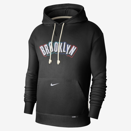 Hoodies & Sweatshirts-Nike, Brooklyn Nets Standard Issue City Edition, Men's Nike Dri-FIT NBA Courtside Hoodie