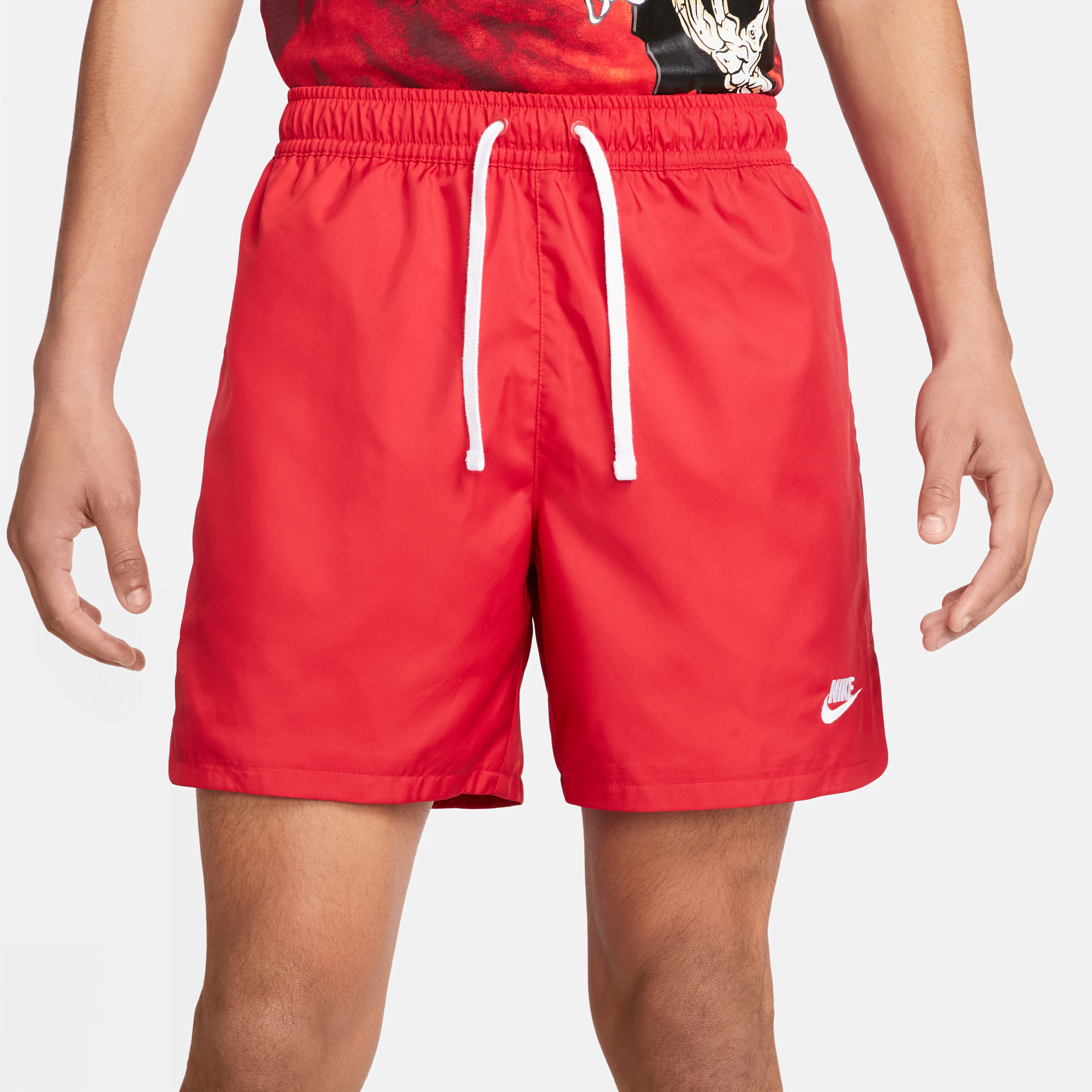 Red nike deals shorts