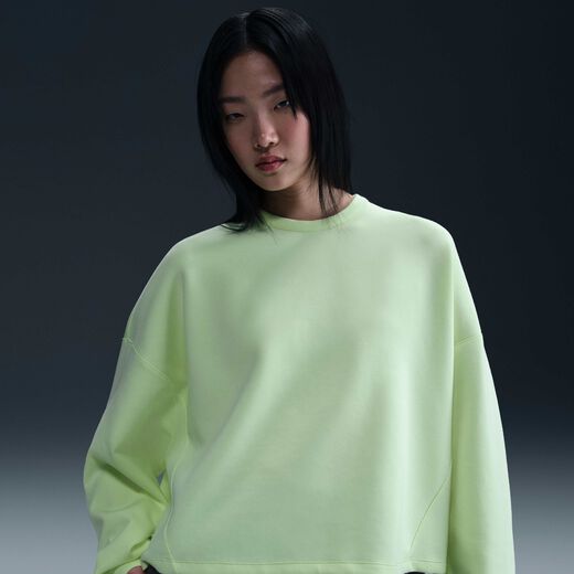 Training & Gym Hoodies & Sweatshirts-Nike, Nike 24.7 ImpossiblySoft, Women's Dri-FIT Oversized Crew-Neck Top