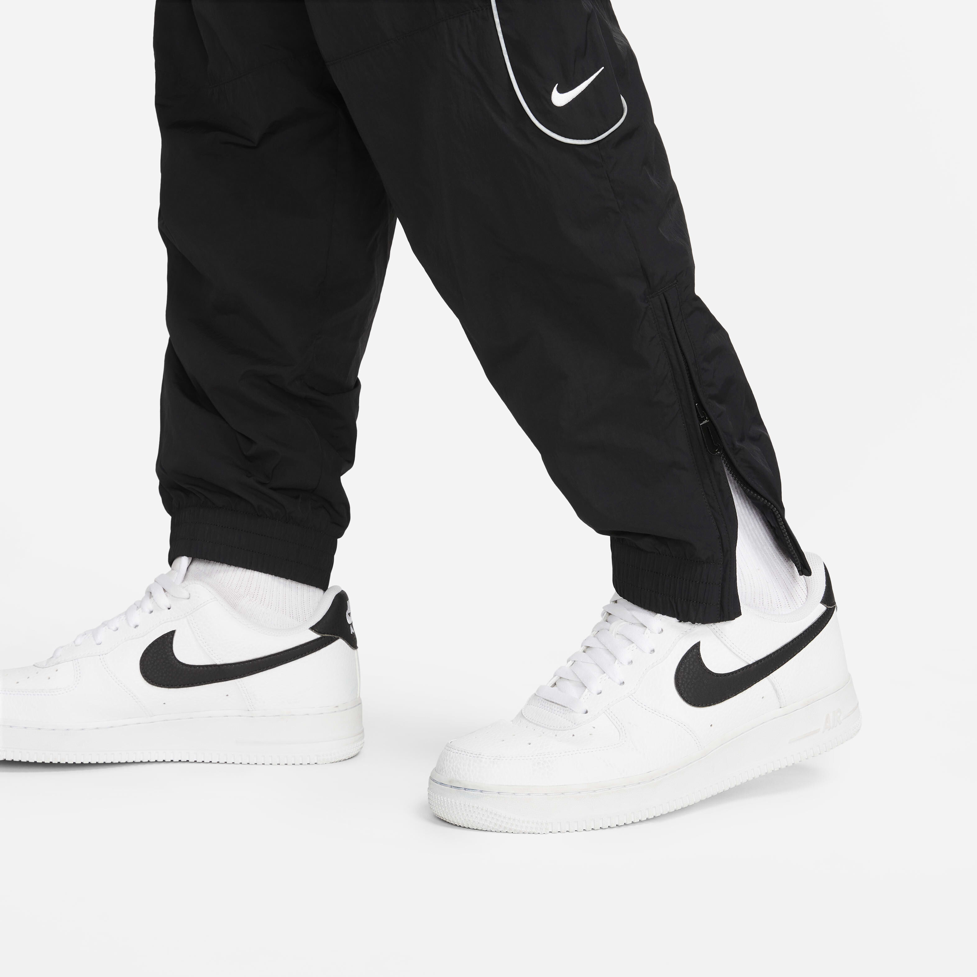 Nike swoosh tracksuit bottoms grey top