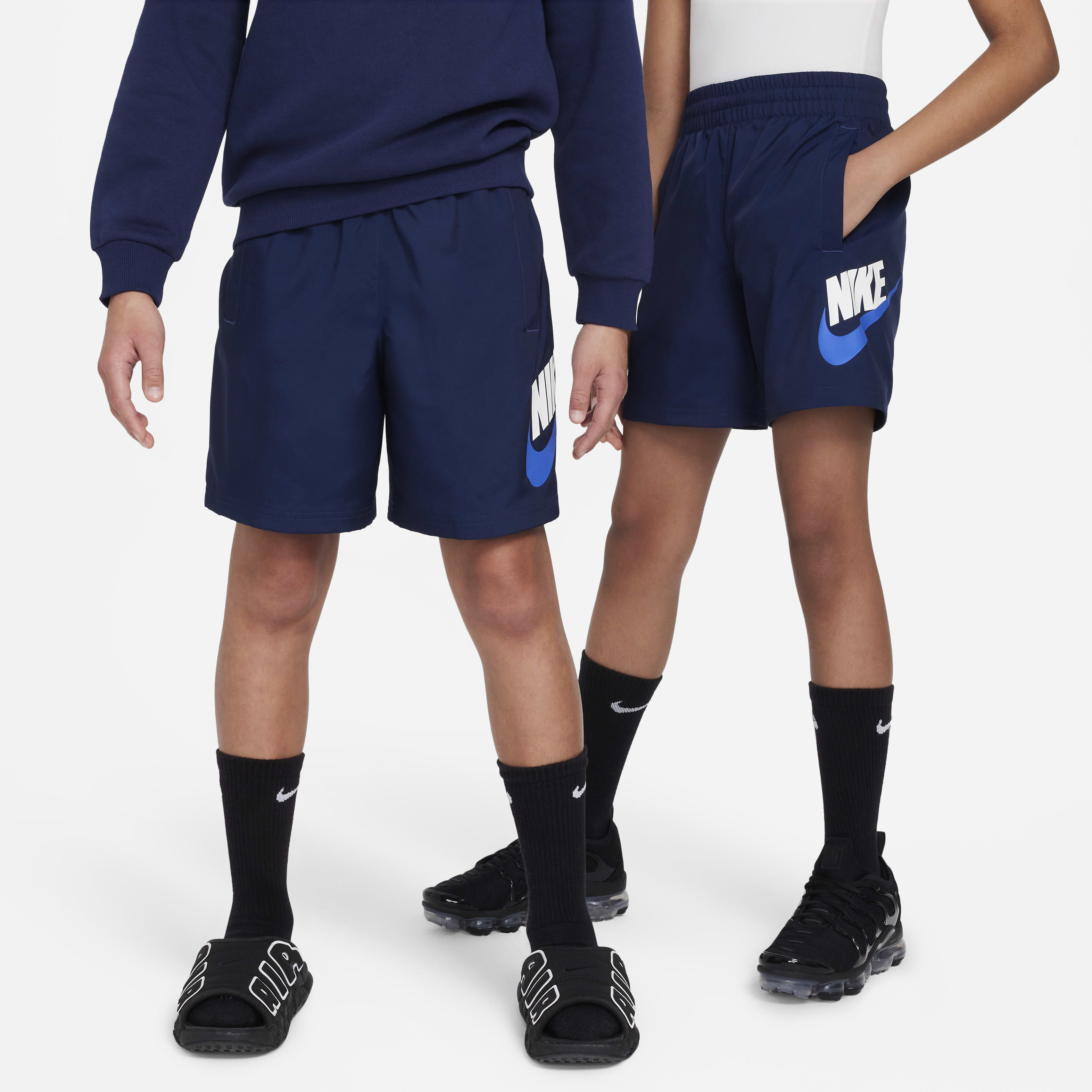 Navy blue nike shorts youth clearance
