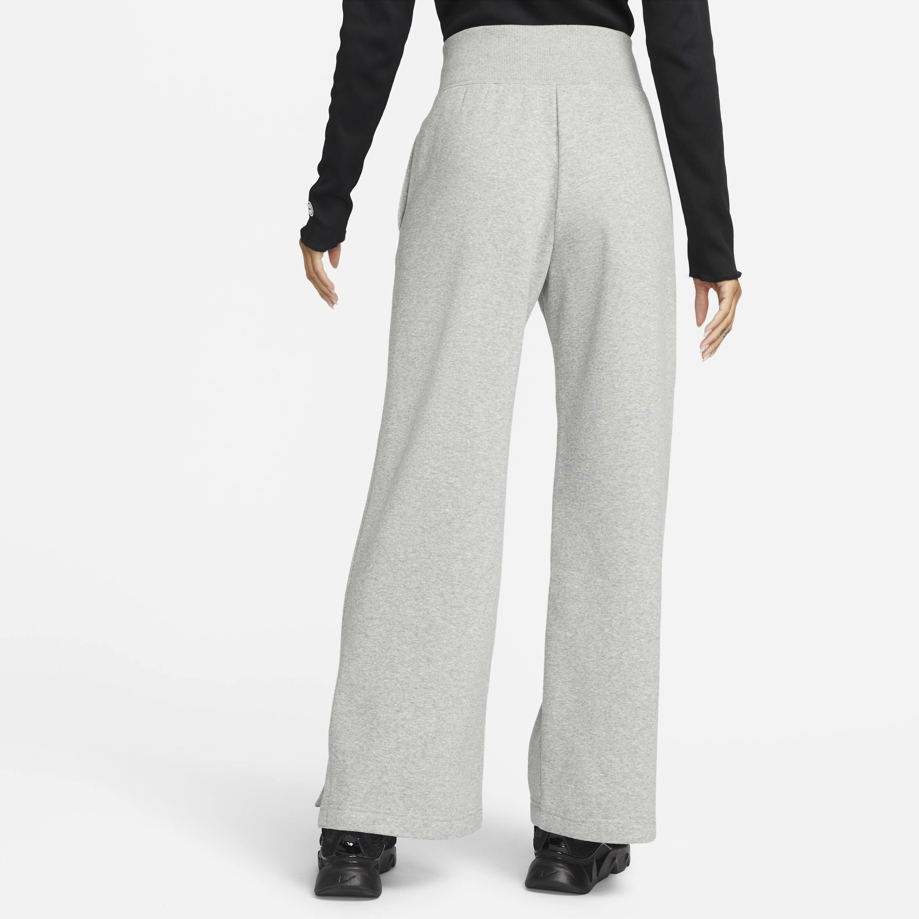 Buy Nike Sportswear Phoenix Fleece Women s High Waisted Wide Leg Tracksuit Bottoms Nike UAE Official
