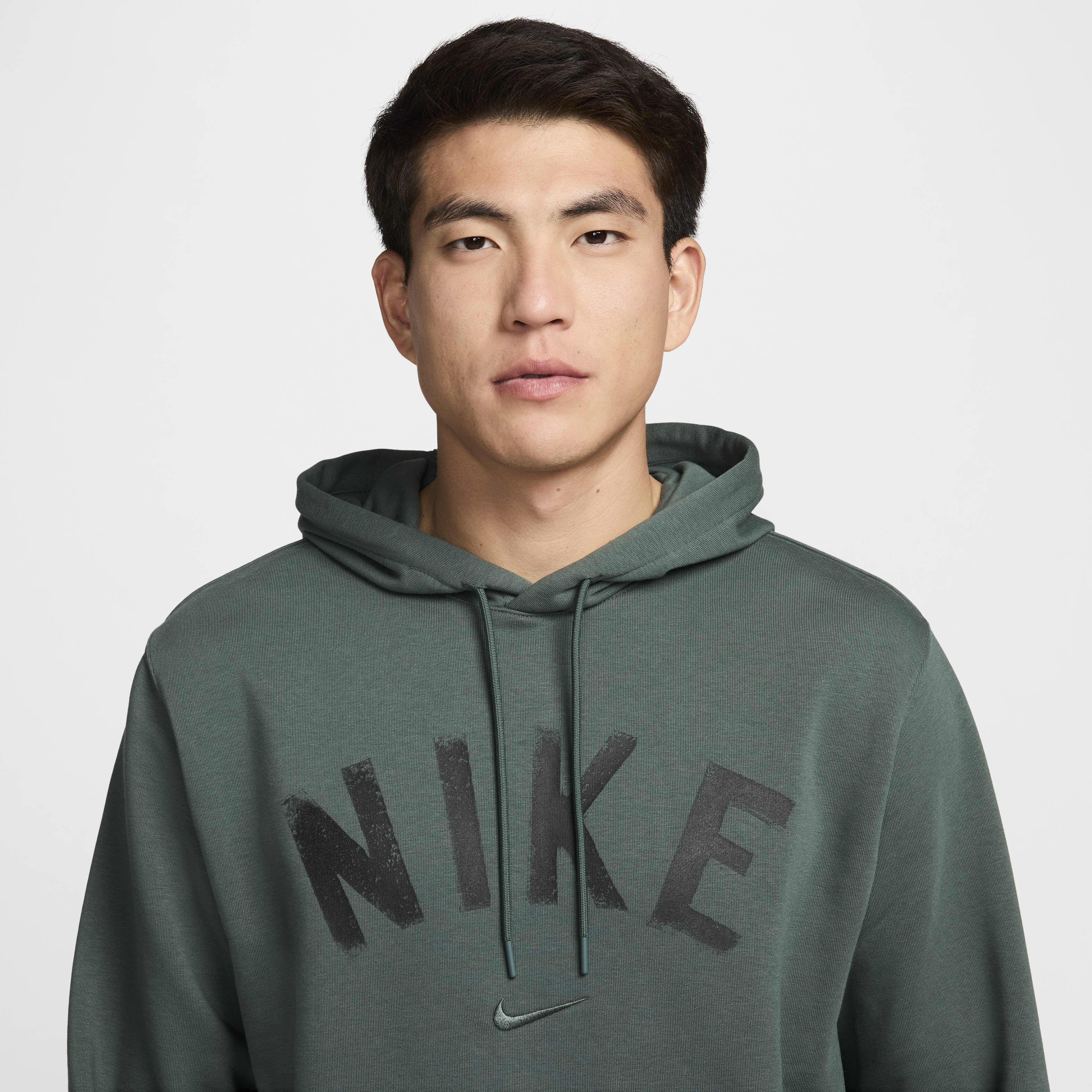 Buy Nike Swoosh Men s Dri FIT French Terry Pullover Fitness Hoodie Nike UAE Official