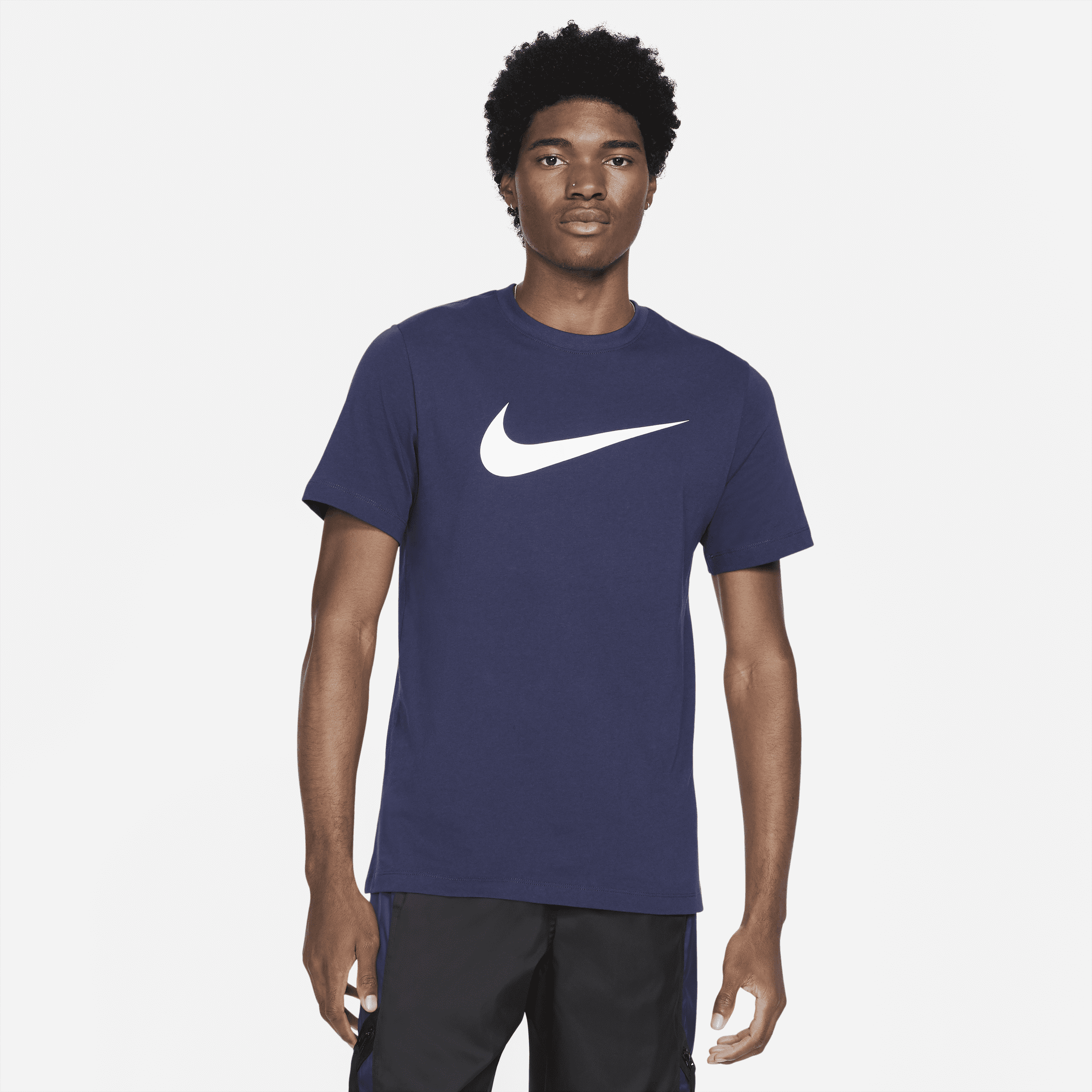 Black and white nike hot sale tshirt