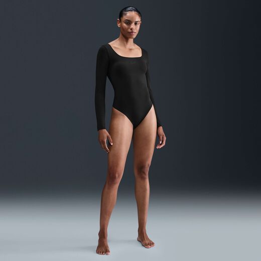 Women's Bodysuits-Nike, Nike Form, Women's Long-Sleeve Bodysuit