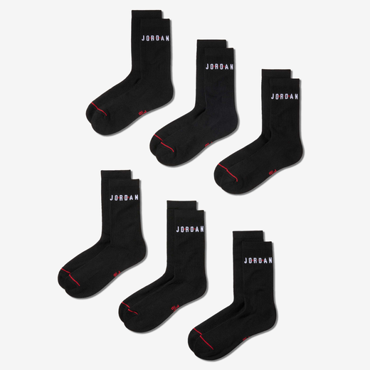Socks-JRDN, Jordan Everyday, Crew Socks (6 Pairs)