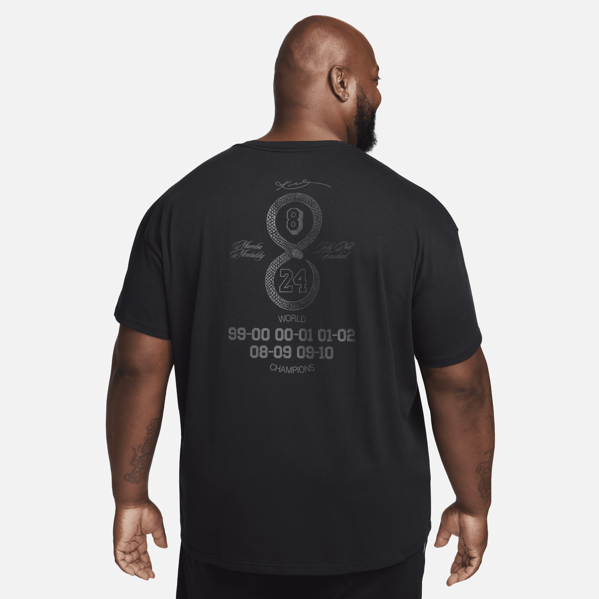 T shirt kobe argento on sale